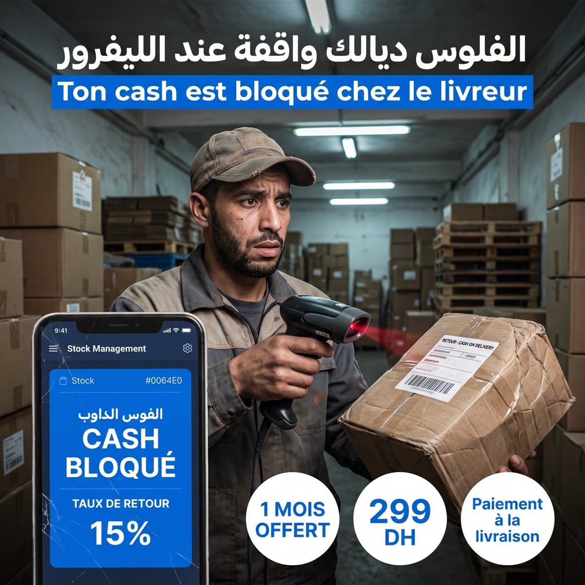 Traque ton cash COD bloqué